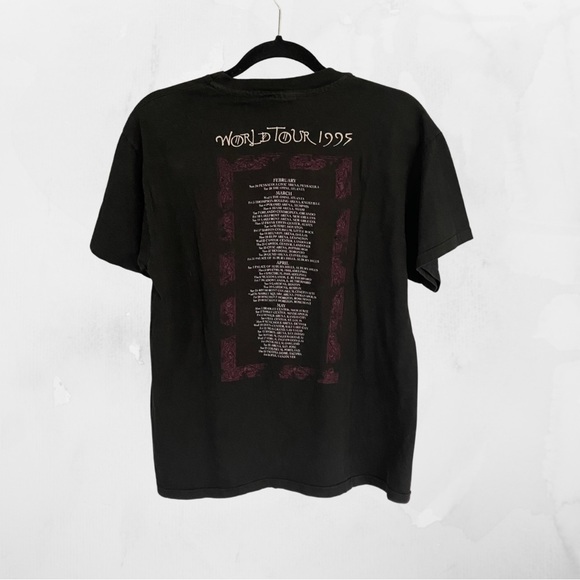 Vintage Jimmy Page Robert Plant No Quarter World Tour 1995 T Shirt - Large - Picture 2 of 10